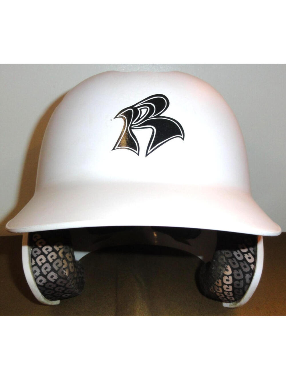 DEMARINI MODEL WTD 5403WHSM SEI CERTIFIED OPEN FACE WHITE BASEBALL HELMET